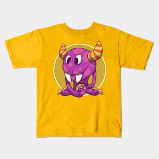 Purple monster Kids T-Shirt